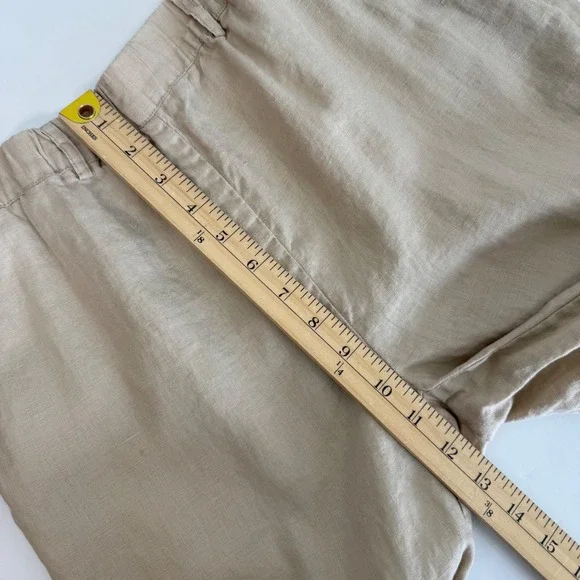 Quince 100% European Linen Pants Sz S Flax Beige Coastal Minimalist Euro Summer - Picture 11 of 12